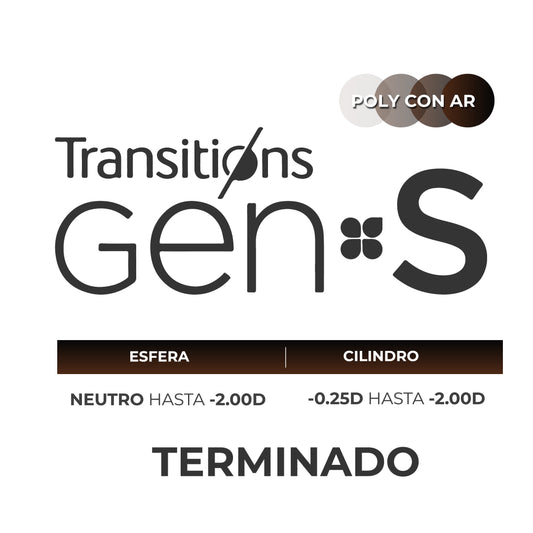 Transitions Gen S Café con Antirreflejo - Poly 1.59 Terminado